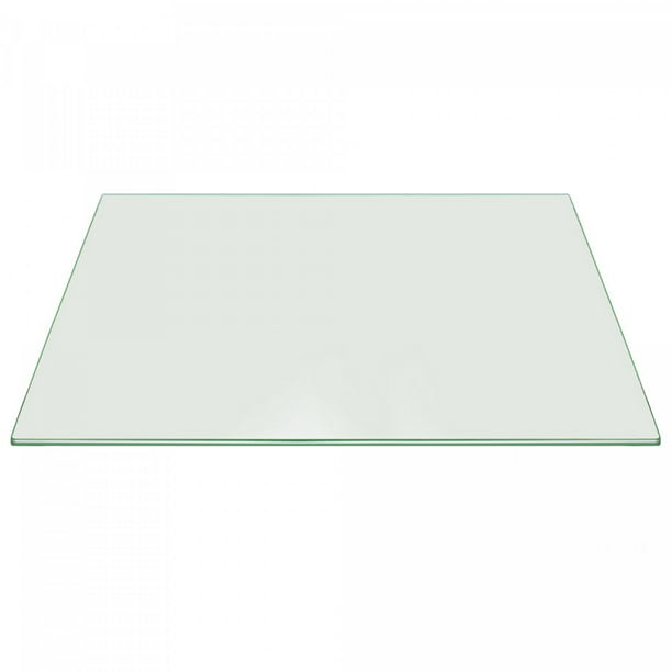 48 Inch Round Glass Table Top 1/4 Thick Flat Polish Edge Tempered by Fab Glass and Mirror 